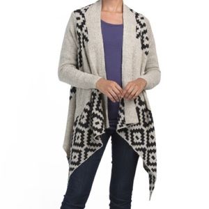Red Camel Gray Black Aztec Flyway Cardigan Sweater